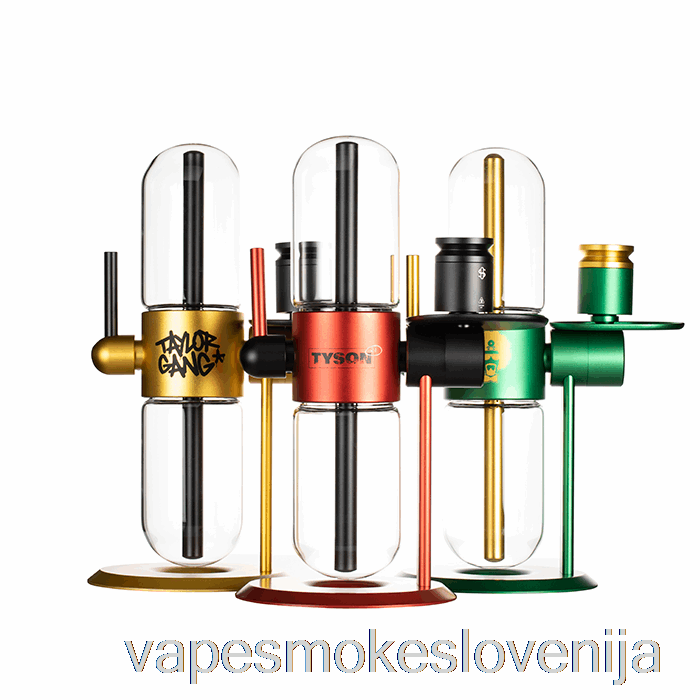Vape Petrol Stundenglass Steklo Gravitacijski Infuser Polirano Srebro